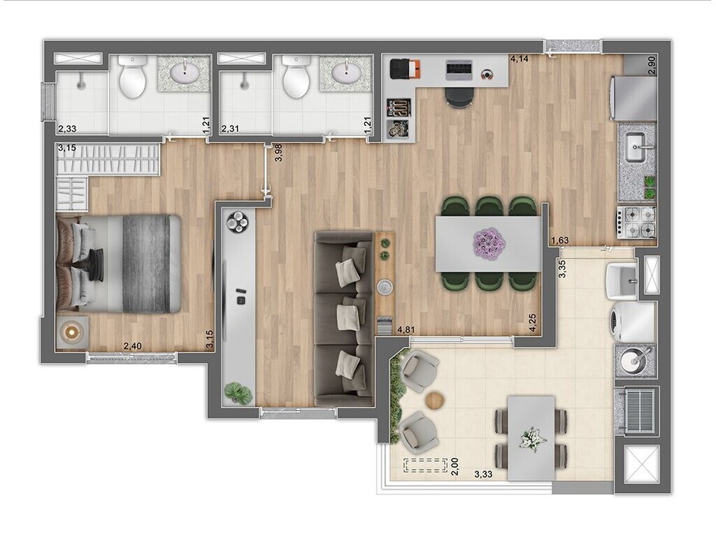 Apartamento, 2 quartos, 44 m² - Foto 25