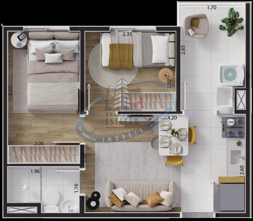 Apartamento, 2 quartos, 33 m² - Foto 18
