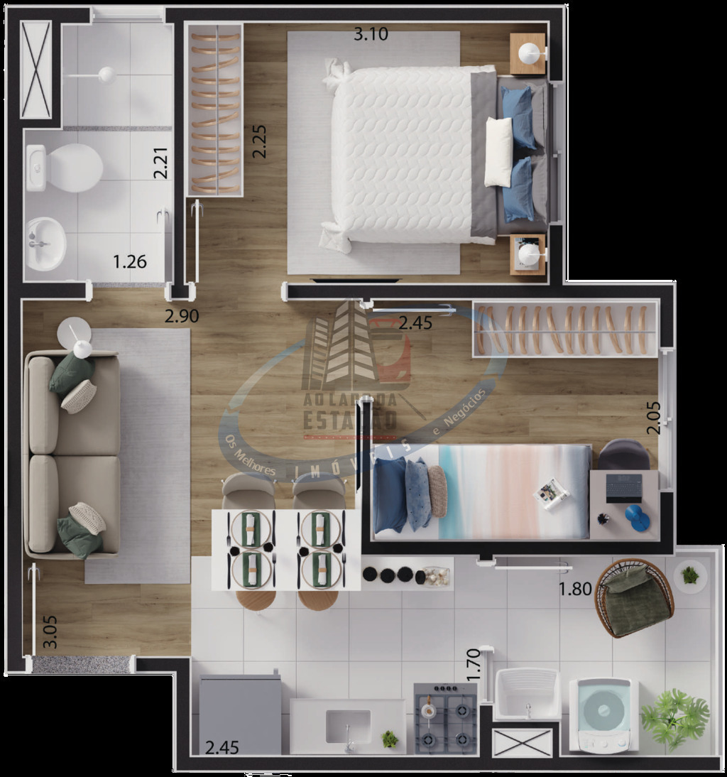 Apartamento, 2 quartos, 33 m² - Foto 16