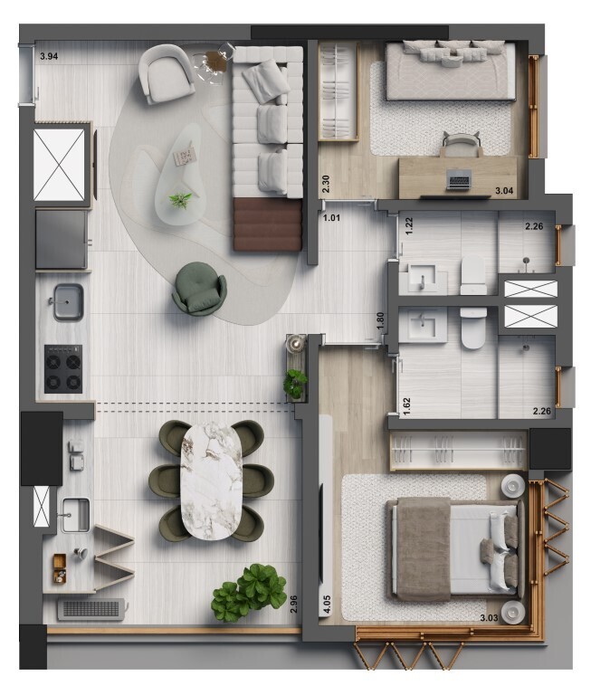Apartamento, 2 quartos, 70 m² - Foto 24