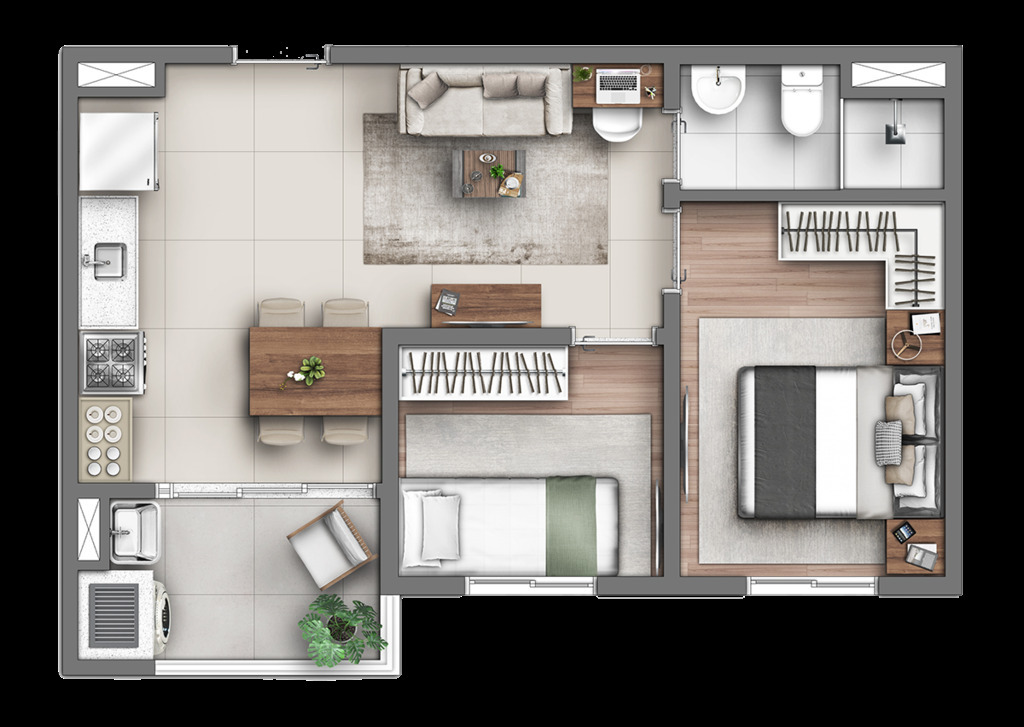 Apartamento, 2 quartos, 41 m² - Foto 24