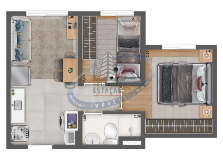 Apartamento, 2 quartos, 33 m² - Foto 20