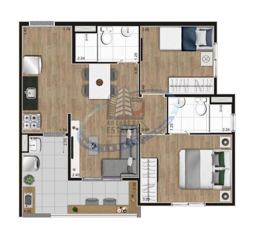 Apartamento, 2 quartos, 50 m² - Foto 32