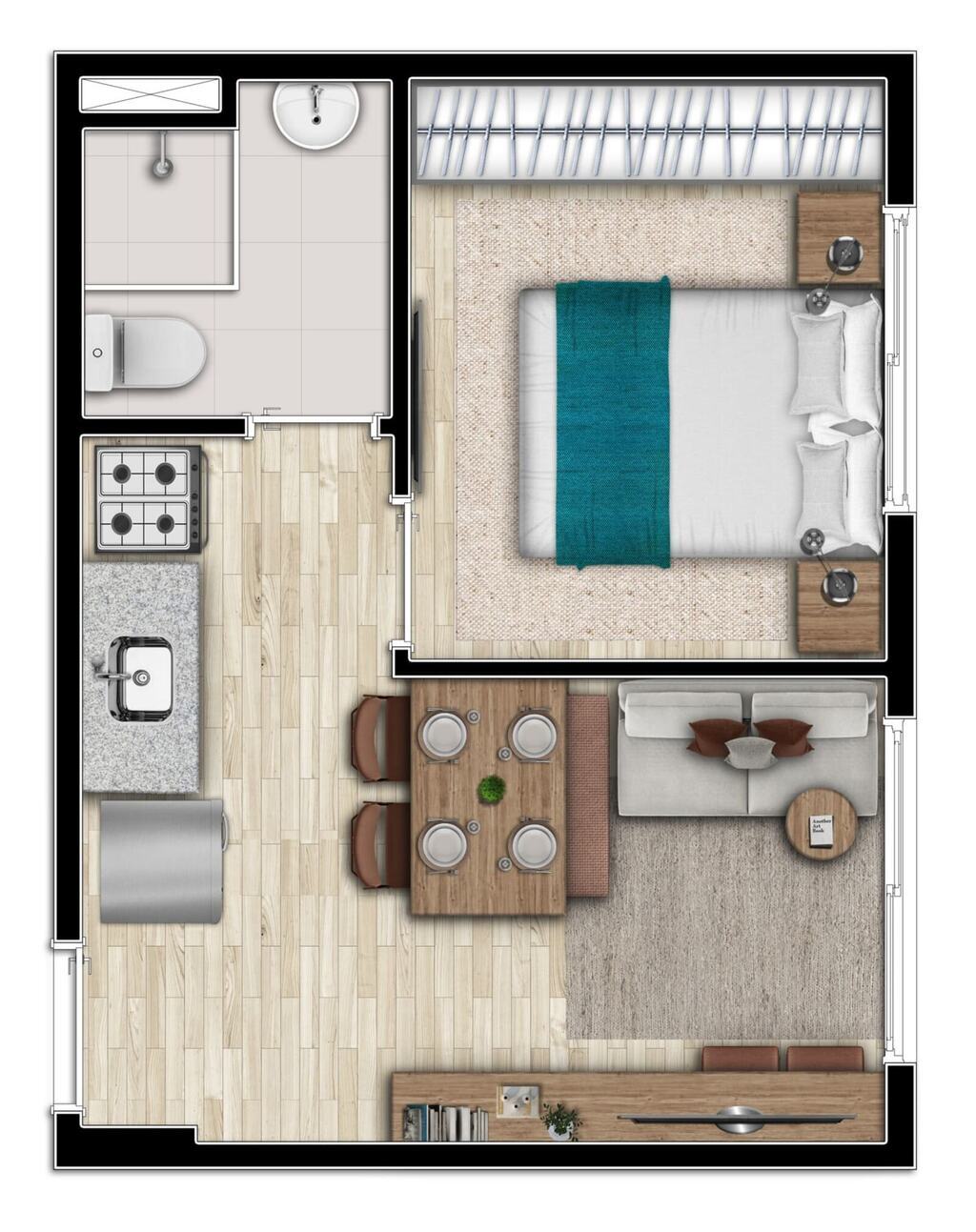 Apartamento, 2 quartos, 34 m² - Foto 41