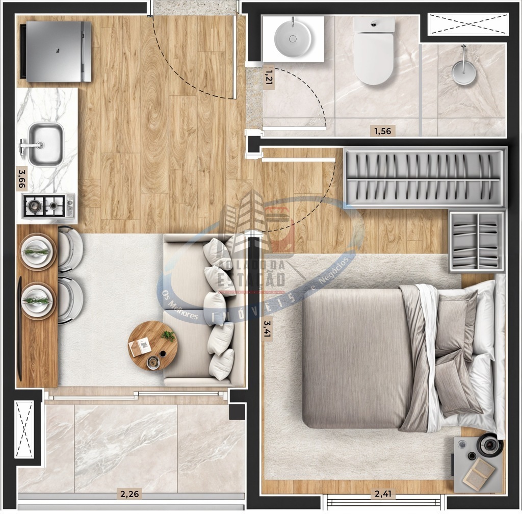 Apartamento, 1 quarto, 24 m² - Foto 40