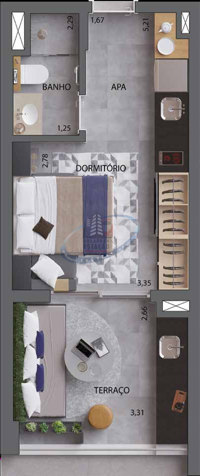 Apartamento, 1 quarto, 30 m² - Foto 21