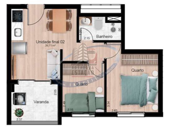 Apartamento, 2 quartos, 40 m² - Foto 20