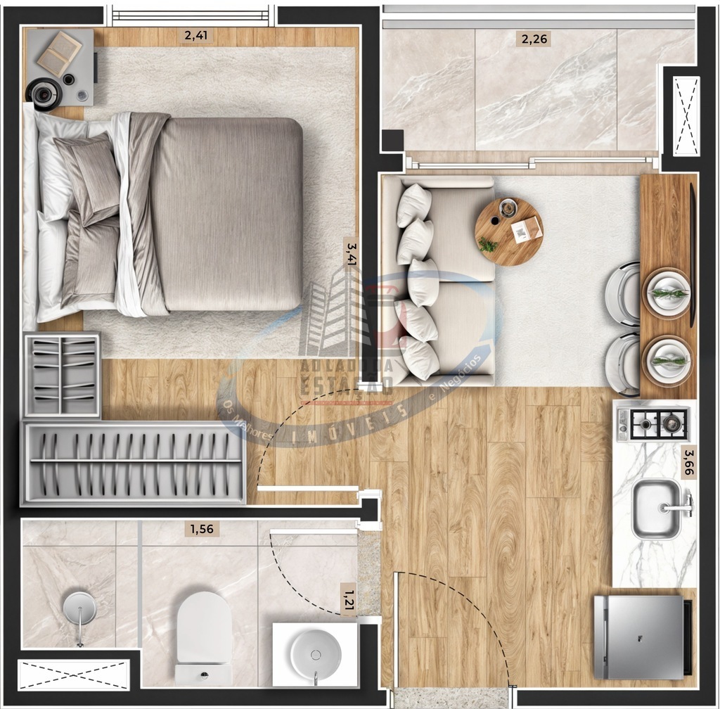 Apartamento, 1 quarto, 24 m² - Foto 37
