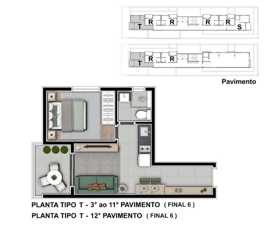 Apartamento, 1 quarto, 33 m² - Foto 26