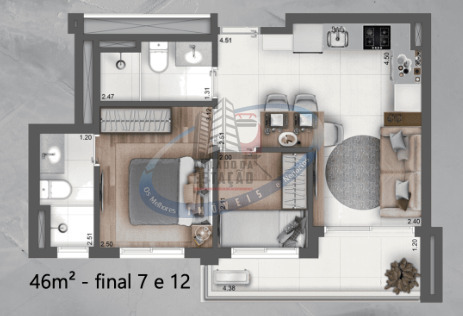 Apartamento, 2 quartos, 45 m² - Foto 18