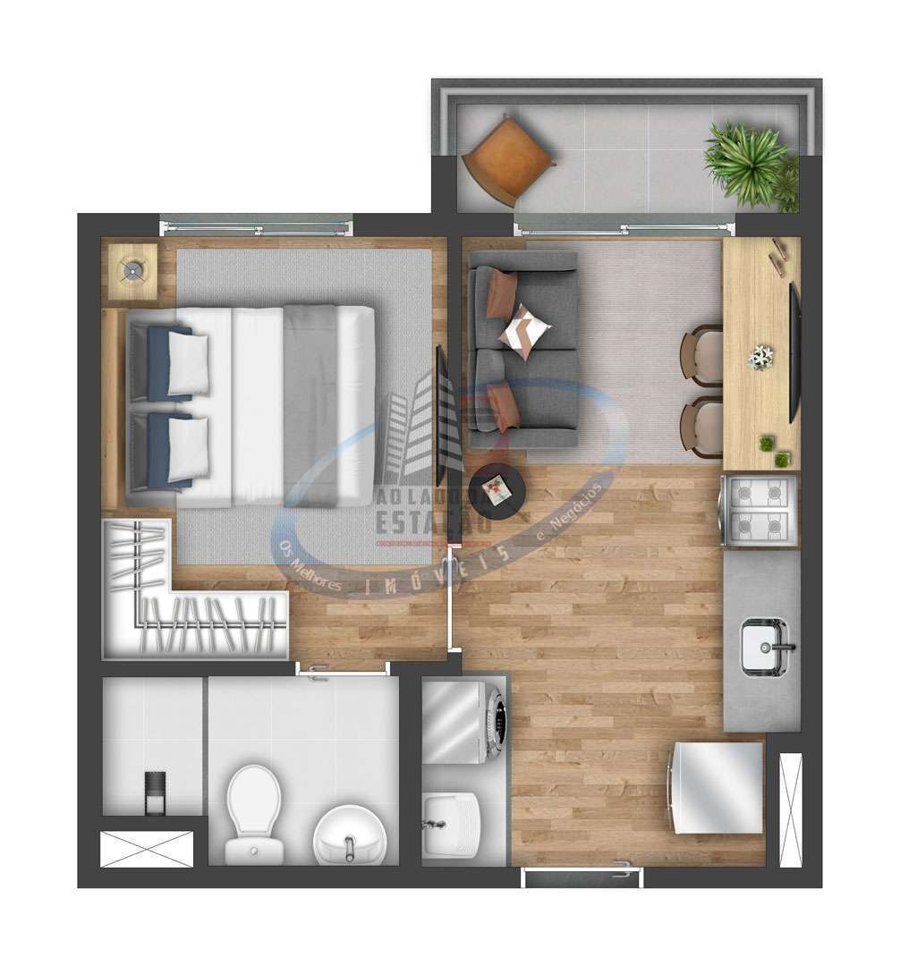 Apartamento, 1 quarto, 27 m² - Foto 22
