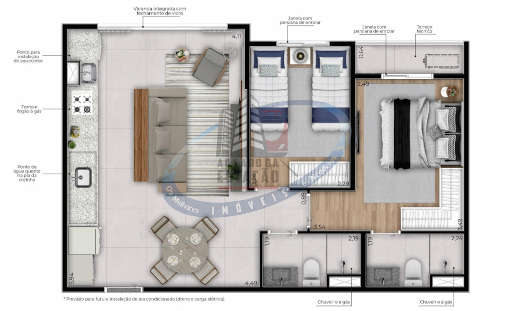 Apartamento, 2 quartos, 56 m² - Foto 17