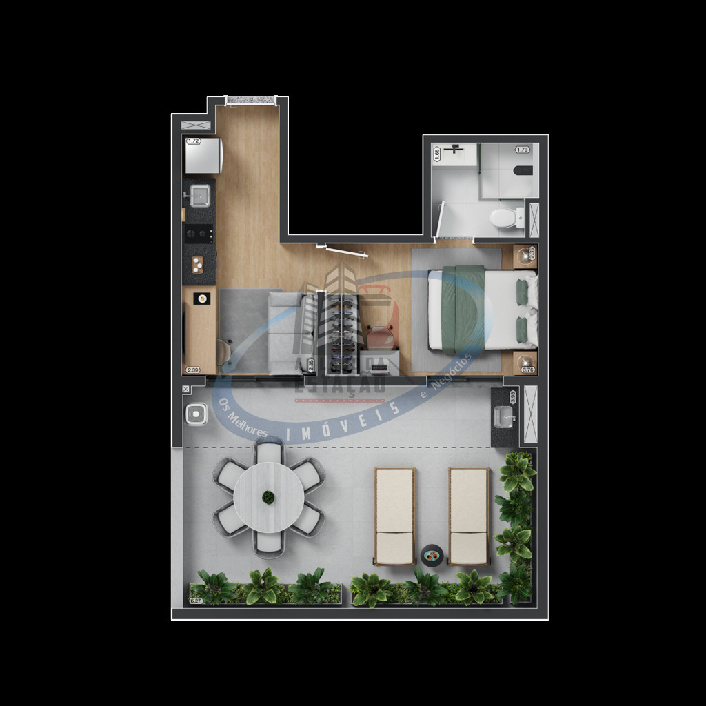 Apartamento, 2 quartos, 35 m² - Foto 41