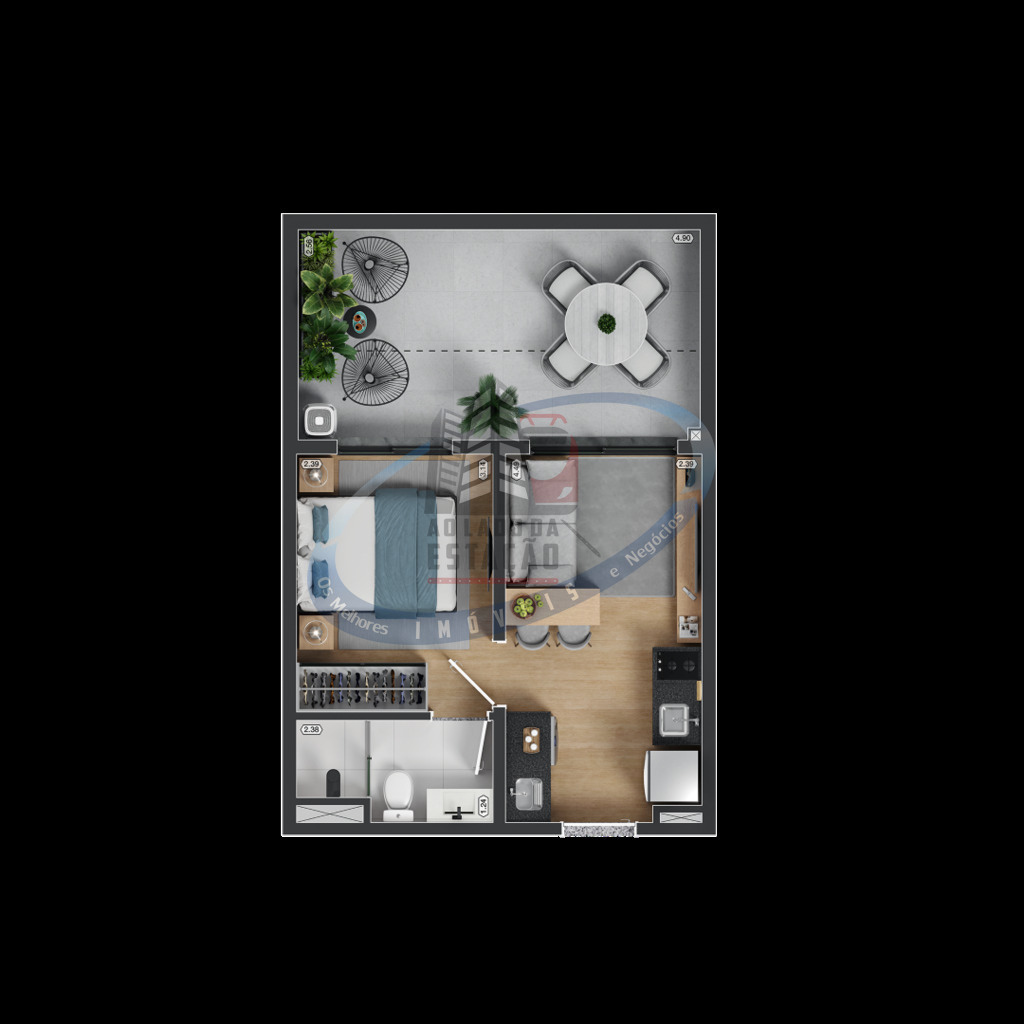 Apartamento, 2 quartos, 35 m² - Foto 36