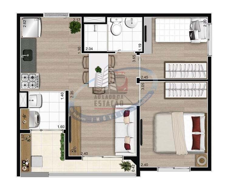 Apartamento, 2 quartos, 38 m² - Foto 23