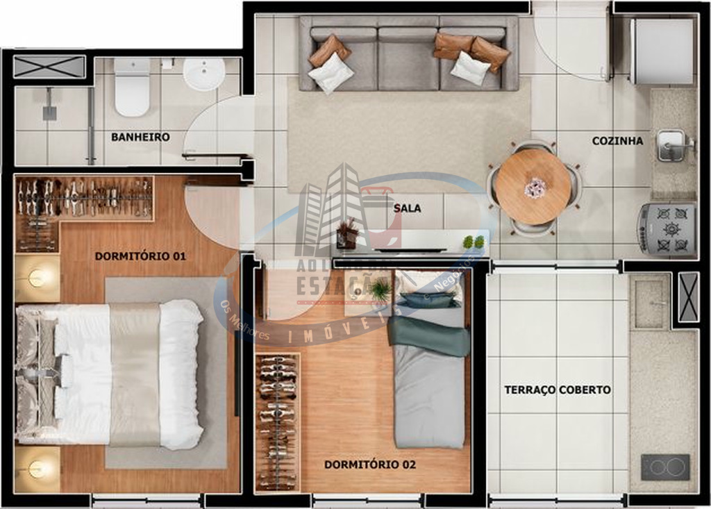 Apartamento, 2 quartos, 36 m² - Foto 45
