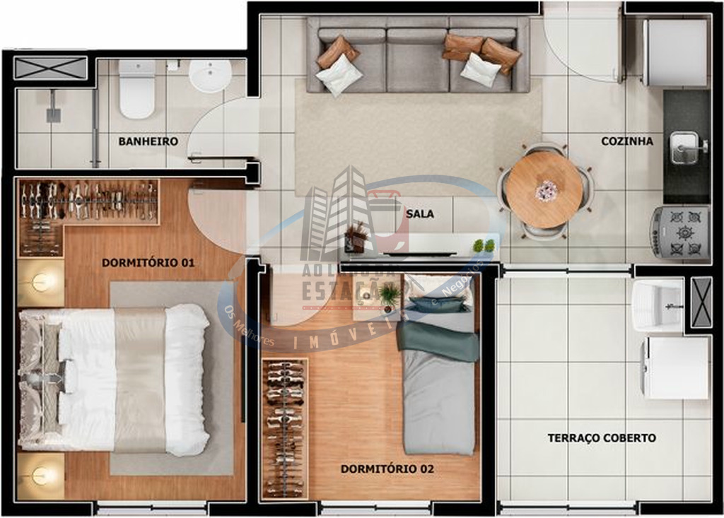 Apartamento, 2 quartos, 36 m² - Foto 46