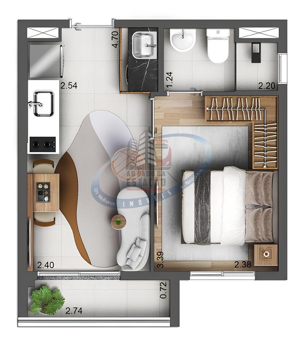 Apartamento, 1 quarto, 27 m² - Foto 23