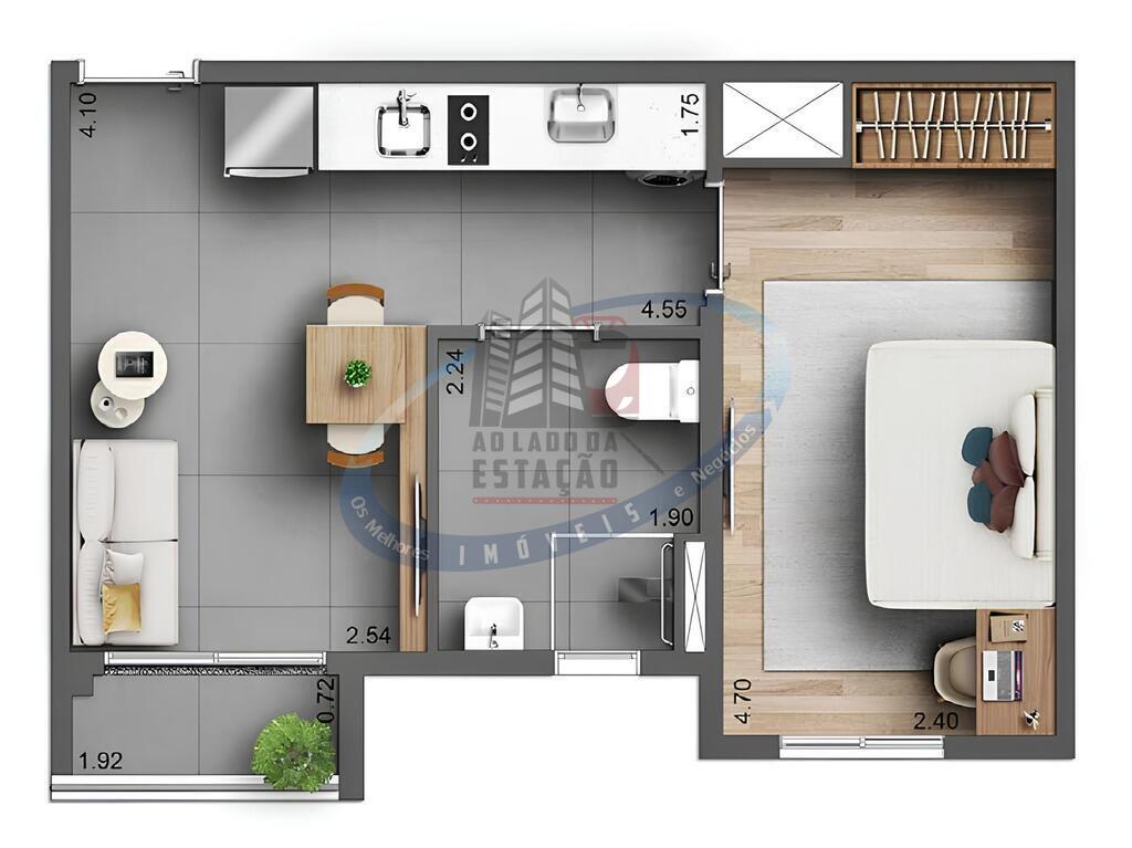 Apartamento, 1 quarto, 27 m² - Foto 25