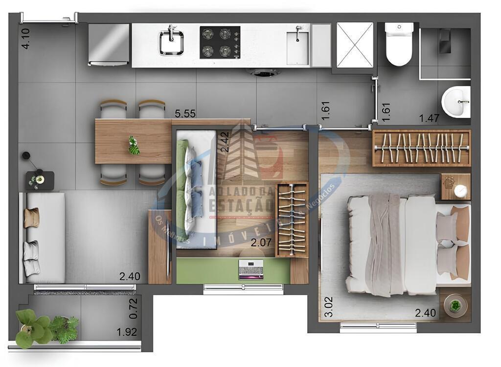 Apartamento, 1 quarto, 27 m² - Foto 26