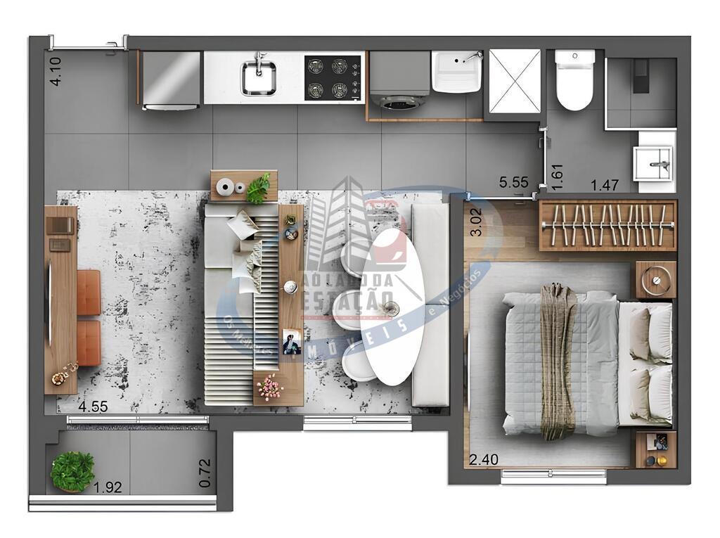 Apartamento, 1 quarto, 27 m² - Foto 24