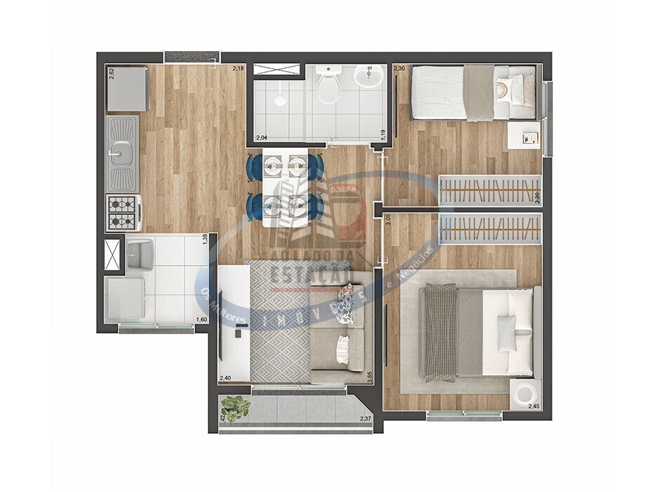 Apartamento, 2 quartos, 37 m² - Foto 15