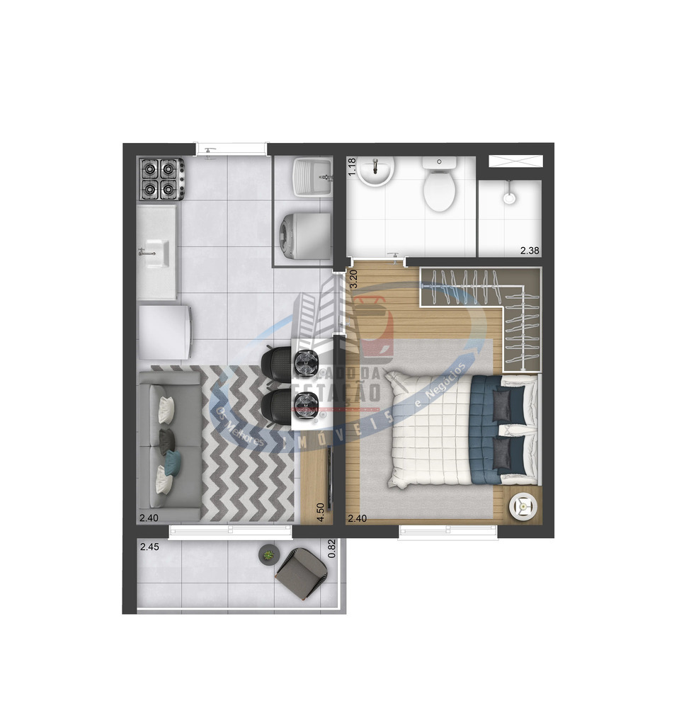 Apartamento, 1 quarto, 26 m² - Foto 21