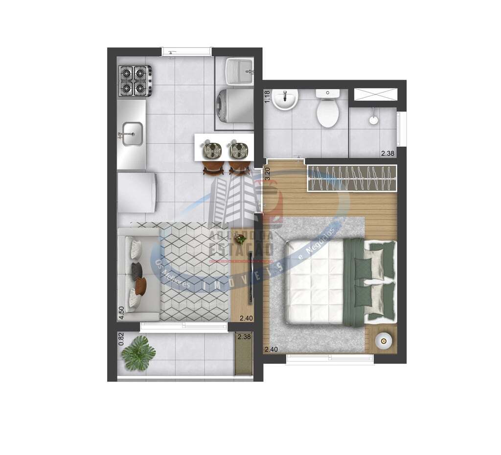 Apartamento, 1 quarto, 26 m² - Foto 22