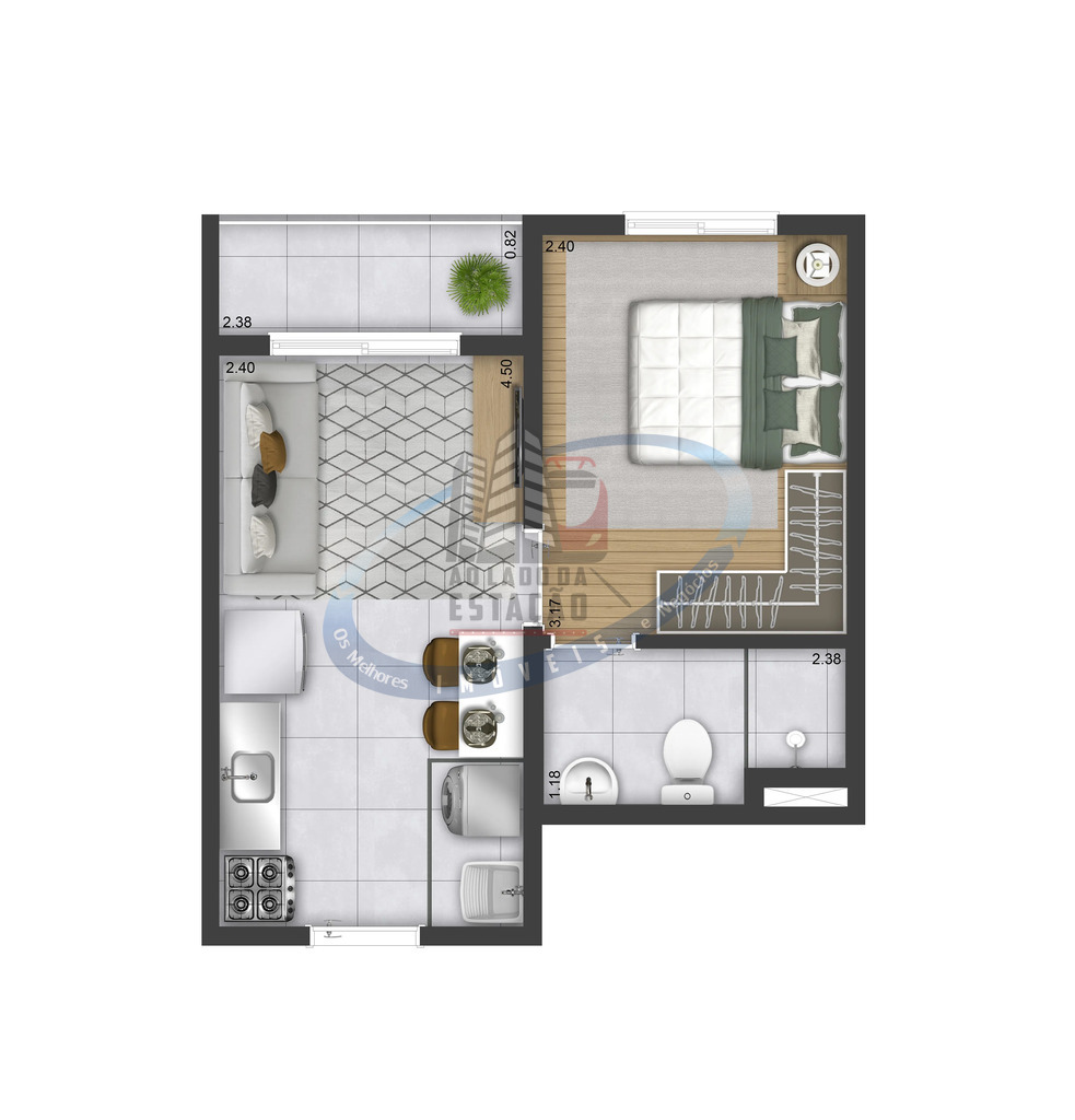 Apartamento, 1 quarto, 26 m² - Foto 23