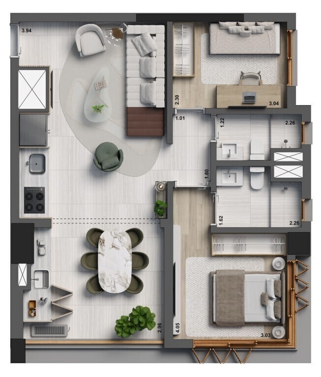 Apartamento, 3 quartos, 91 m² - Foto 24