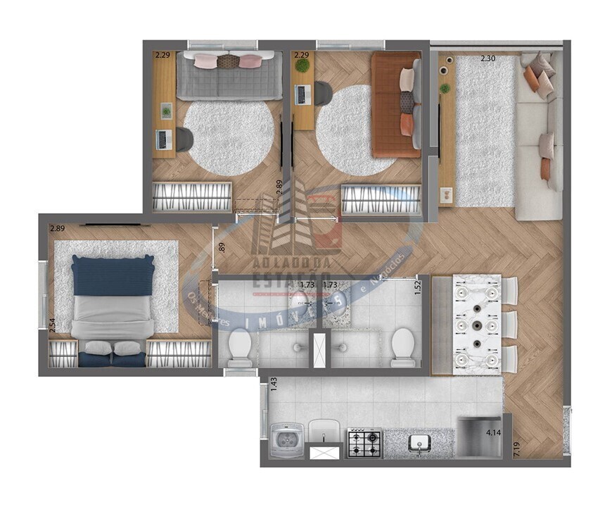 Apartamento, 3 quartos, 57 m² - Foto 22