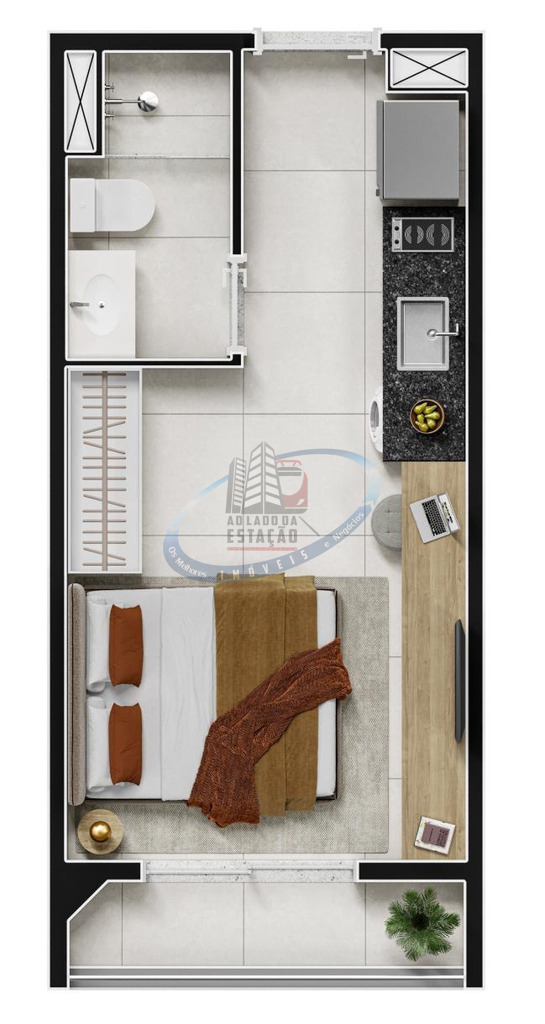 Apartamento, 1 quarto, 24 m² - Foto 6
