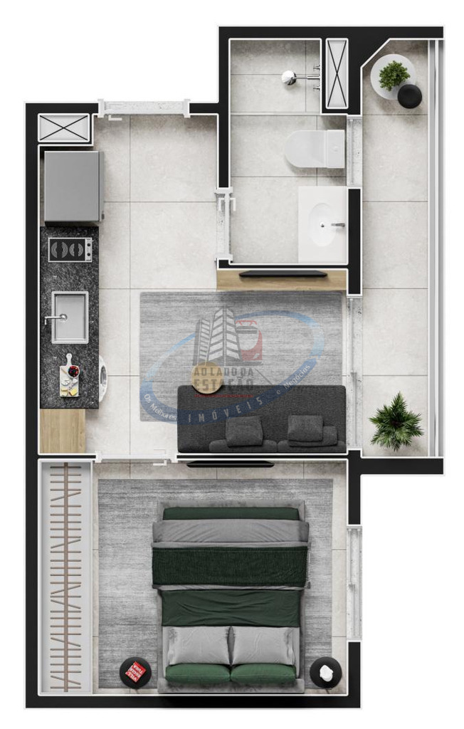 Apartamento, 1 quarto, 24 m² - Foto 8