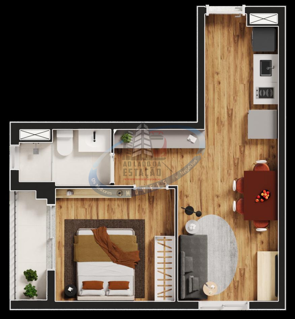 Apartamento, 1 quarto, 24 m² - Foto 9