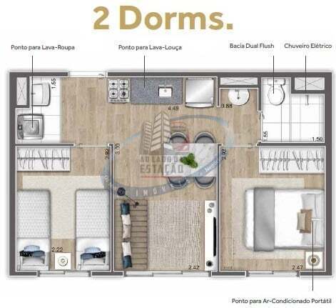 Apartamento, 2 quartos, 48 m² - Foto 53
