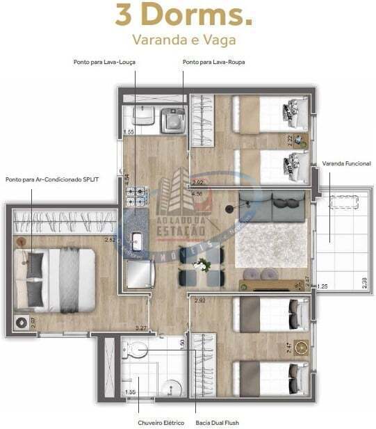 Apartamento, 2 quartos, 48 m² - Foto 54
