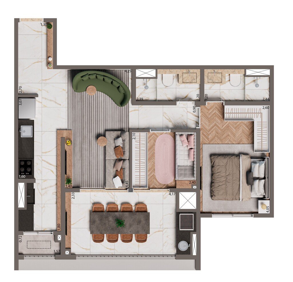 Apartamento, 2 quartos, 67 m² - Foto 19