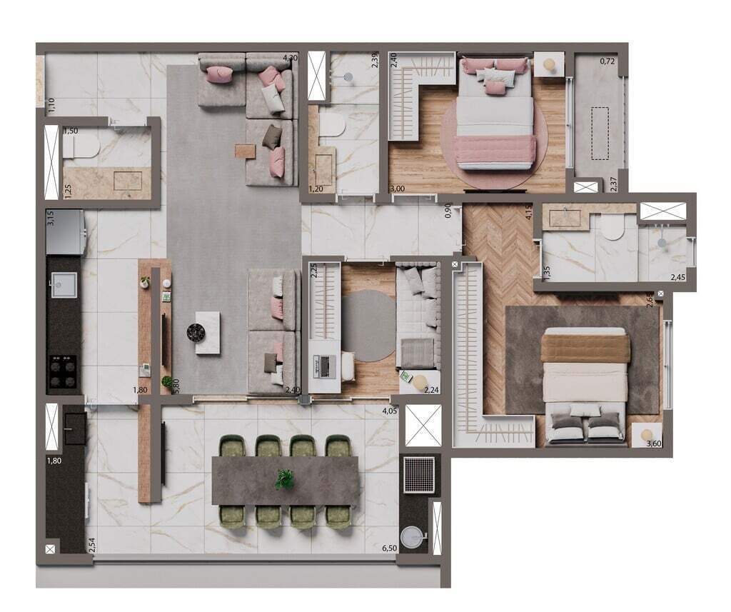 Apartamento, 2 quartos, 67 m² - Foto 22