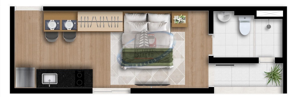 Apartamento, 1 quarto, 24 m² - Foto 12