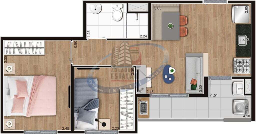 Apartamento, 2 quartos, 38 m² - Foto 24