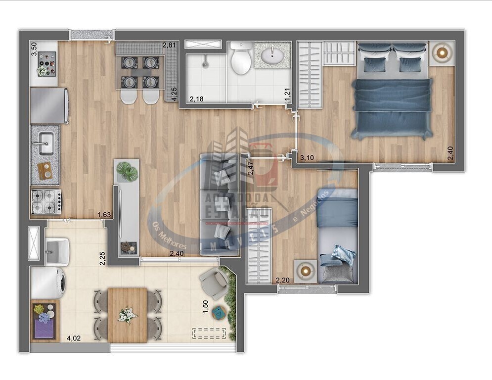 Apartamento, 3 quartos, 66 m² - Foto 10