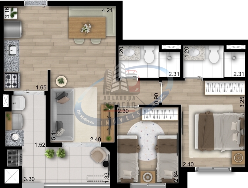 Apartamento, 2 quartos, 56 m² - Foto 20