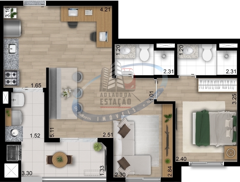 Apartamento, 2 quartos, 56 m² - Foto 19