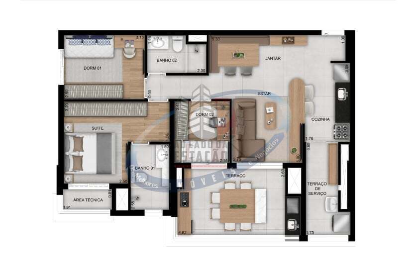 Apartamento, 2 quartos, 58 m² - Foto 31