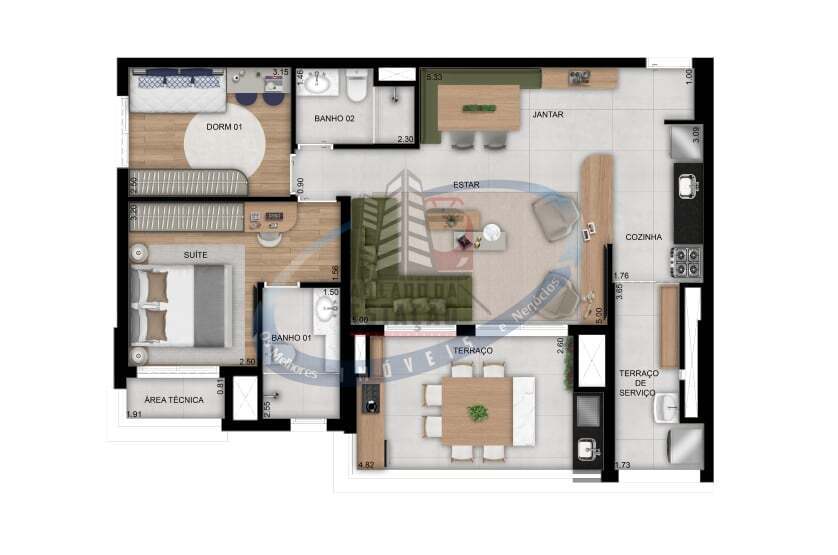 Apartamento, 2 quartos, 58 m² - Foto 32