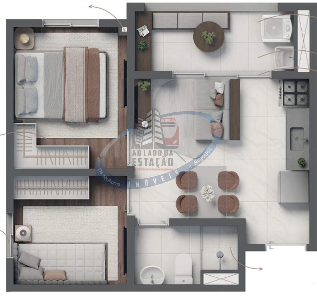 Apartamento, 2 quartos, 32 m² - Foto 21