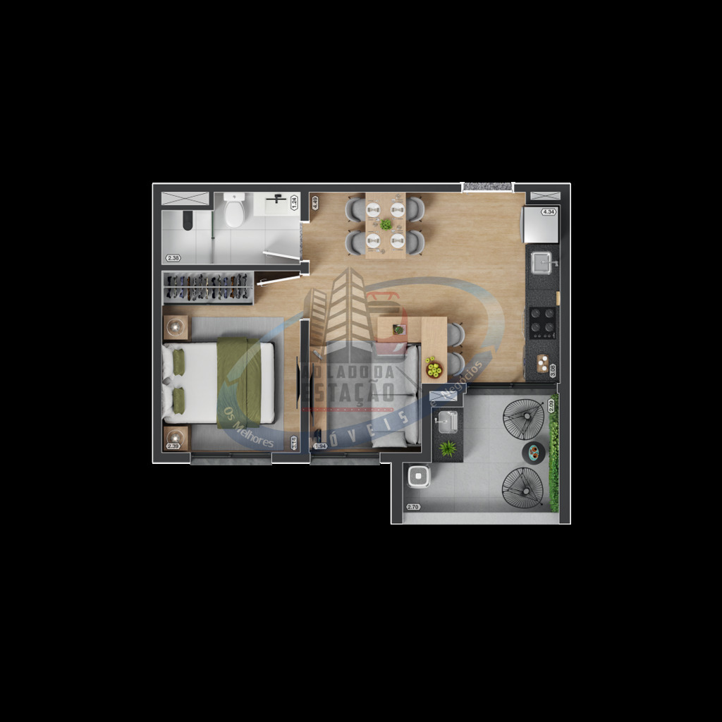 Apartamento, 1 quarto, 27 m² - Foto 35