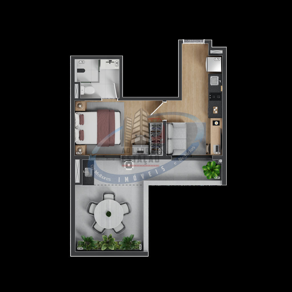 Apartamento, 1 quarto, 27 m² - Foto 38