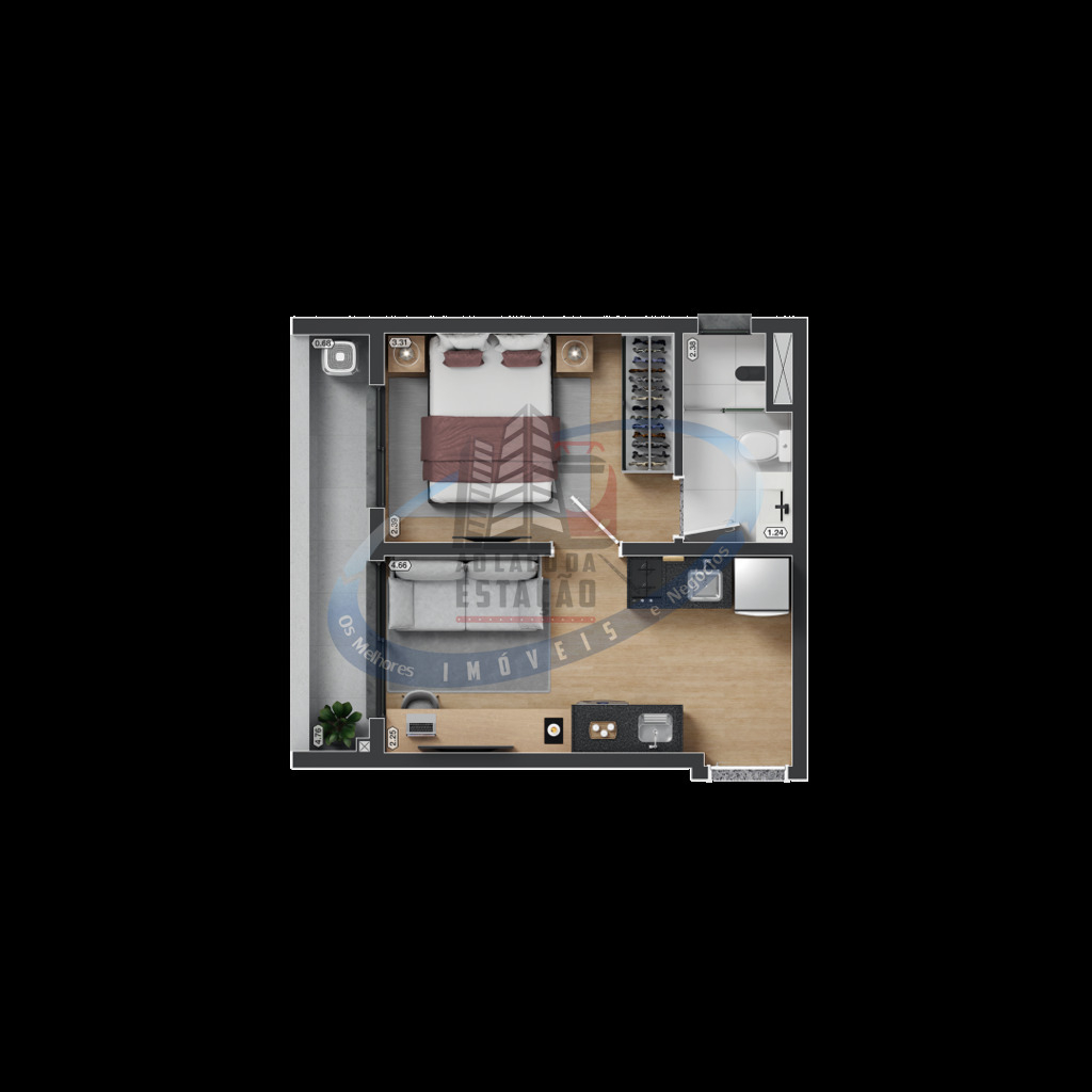 Apartamento, 1 quarto, 27 m² - Foto 31