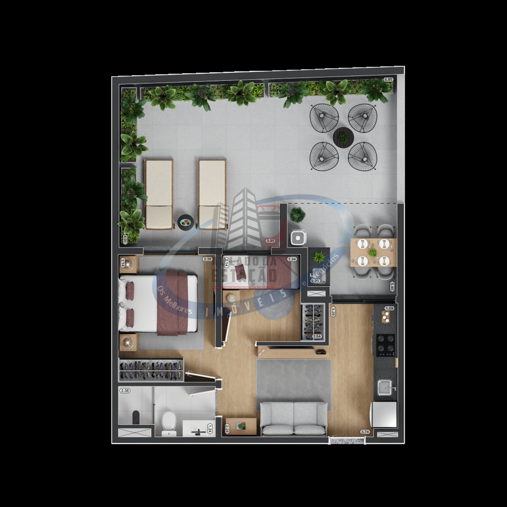 Apartamento, 1 quarto, 27 m² - Foto 43